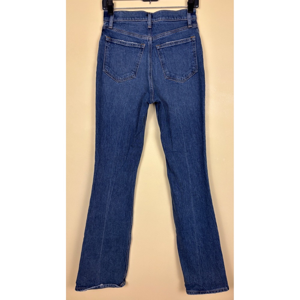 ABERCROMBIE & FITCH Ultra High Rise 70s Flare Jeans Dark Wash Blue Women Size 26 - Picture 9 of 14